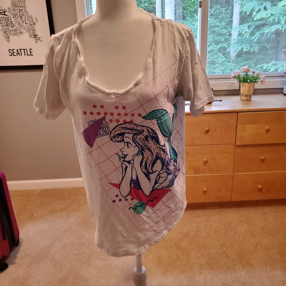 Disney parks Ariel t-shirt size Medium v-neck